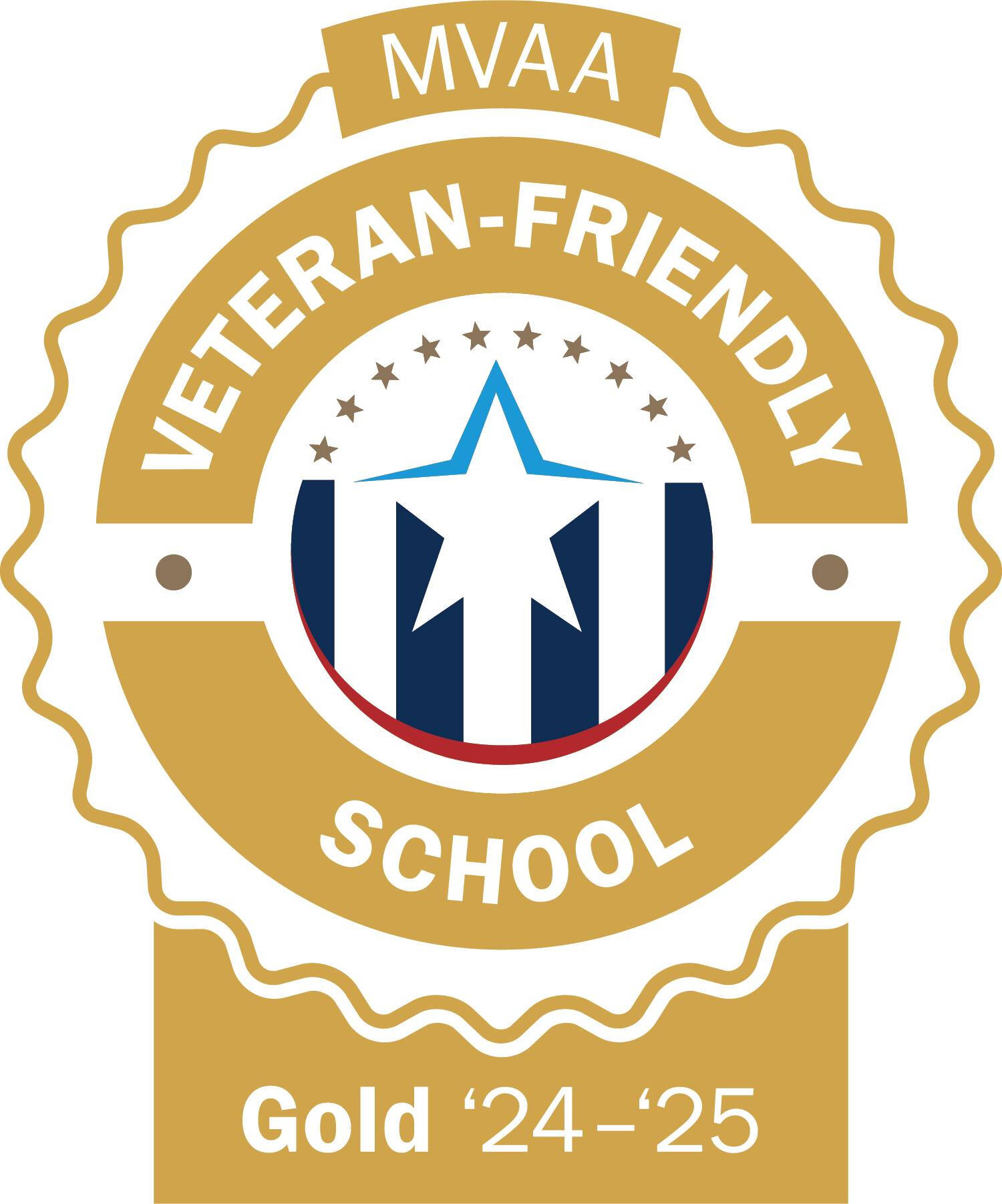 MVAA Veteran Friendly School Gold 2024-2025